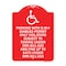 Signmission Parking with D.M.V Disabled Permit Only Violators Subject to Towing Under Ors 811.620, RW-1824-23342 A-DES-RW-1824-23342 - alternate 1